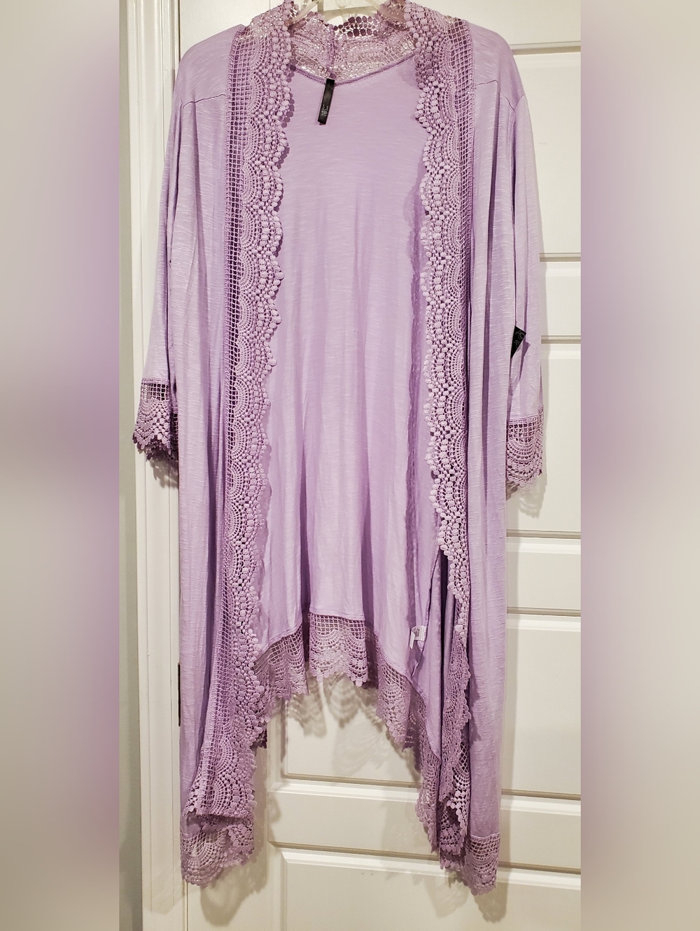 JW LUCY~Lilac Light Weight  Kimono Cardigan (Medium)